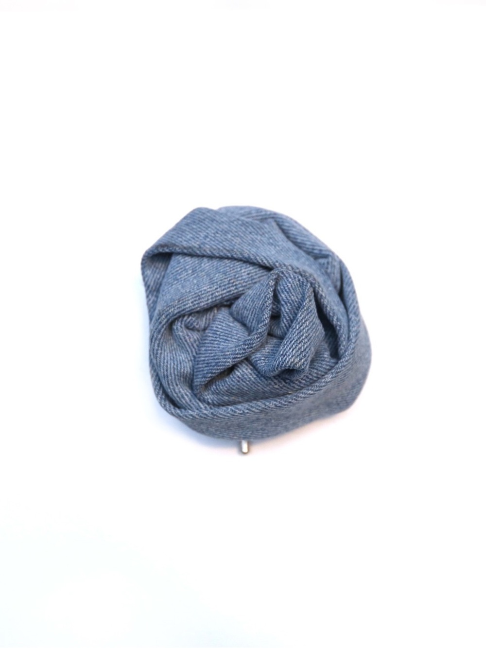 Blue Denim Lapel Pin